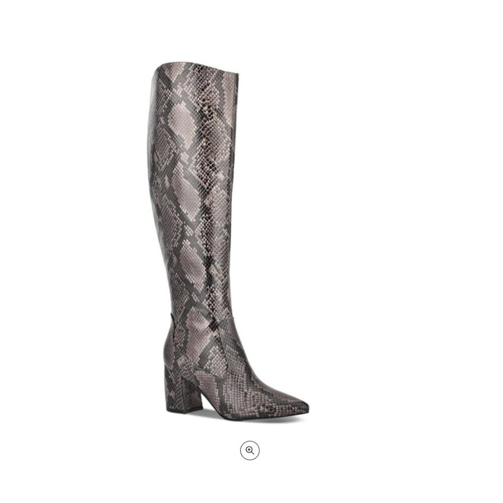 Marc Fisher Retie Womens Boot 8.5 Brown/Gray